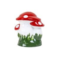 Ciuperca decorativa pentru gradina, din ceramica, inaltime 26cm, latime 23cm / EXT 10220 Engros