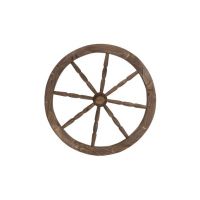 Roata decorativa din lemn, diametru 59 cm, maro / EXT 10231 Engros