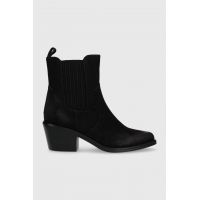 Answear Lab cizme femei, culoarea negru, cu toc drept, izolat