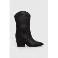 Answear Lab cizme femei, culoarea negru, cu toc drept