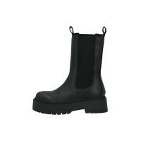 Bianco ghete chelsea de piele BIADEB femei, culoarea negru, cu platforma, 30.50728