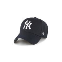 47brand șapcă de baseball din bumbac MLB New York Yankees culoarea albastru marin, cu imprimeu