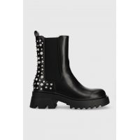 Answear Lab cizme femei, culoarea negru, cu platforma