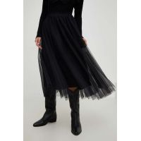 Answear Lab fusta culoarea negru, maxi, evazati