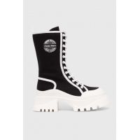 Miss Sixty bocanci femei, culoarea negru, cu platforma