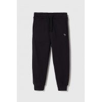 Abercrombie & Fitch pantaloni de trening pentru copii culoarea negru, melanj