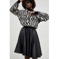 Answear Lab fusta culoarea negru, mini, evazati