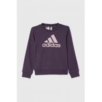 adidas bluza copii culoarea violet, cu imprimeu