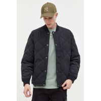 Abercrombie & Fitch geaca barbati, culoarea negru, de tranzitie, oversize