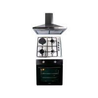 Pachet cuptor incorporabil (1857), capacitate 51l, electric, negru, plita incorporabila inox (1918), 60x50x6 cm, gaz butelie sau gaz natural (duze de schimb incluse), hota incorporabila decorativa inox, 63 cm (1925) / SET 30027 Engros