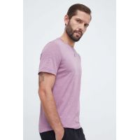 adidas tricou barbati, culoarea roz, cu imprimeu