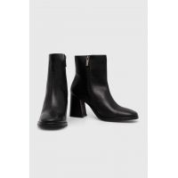 Answear Lab cizme de piele femei, culoarea negru, cu toc drept