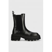 Buffalo cizme Nabu Chelsea femei, culoarea negru, cu platforma, 1622343