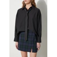 Hollister Co. fusta culoarea albastru marin, mini, evazati