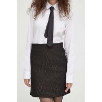 Bruuns Bazaar fusta culoarea negru, mini, creion