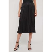 Dkny fusta culoarea negru, midi, evazati