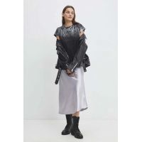 Answear Lab fusta culoarea bej, maxi, evazati
