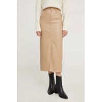 Answear Lab fusta culoarea bej, maxi, drept