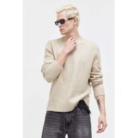 Abercrombie & Fitch pulover barbati, culoarea bej