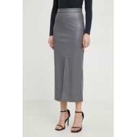 Answear Lab fusta culoarea gri, maxi, drept