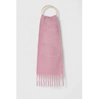 Abercrombie & Fitch fular femei, culoarea roz, neted