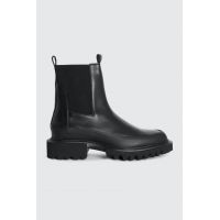 AllSaints cizme de piele Harlee Boot culoarea negru, cu toc plat, WF609Z