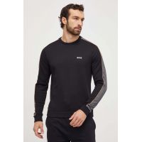 BOSS bluză bărbați, culoarea negru, cu imprimeu 50511030