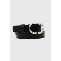 Answear Lab curea de piele femei, culoarea negru