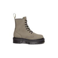 Dr. Martens bocanci de piele Jadon femei, culoarea gri, cu toc plat, DM31296059