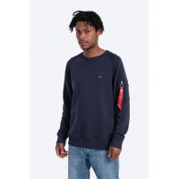 Alpha Industries bluză bluză Alpha Industries X-Fit Sweat bărbați, culoarea bleumarin, uni 158320.07-navy