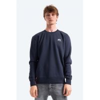 Alpha Industries bluză bărbați, culoarea bleumarin, uni 188307.07-navy