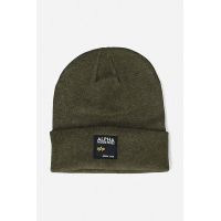 Alpha Industries căciulă Label Beanie culoarea verde 118934.369-green