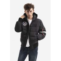 Alpha Industries geacă Hooded Puffer Fd Nasa bărbați, culoarea negru, de iarnă 198121.03-black