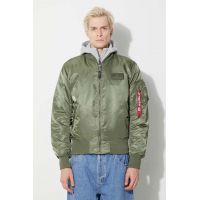 Alpha Industries geacă MA-1 D-Tec bărbați, culoarea verde, de tranziție 183110.01-green