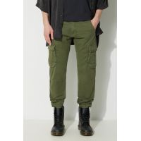 Alpha Industries pantaloni Army Pant bărbați, culoarea verde, cu fit cargo
