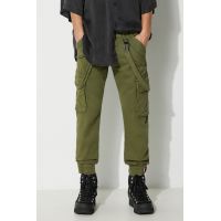 Alpha Industries pantaloni Utility Pant bărbați, culoarea verde, cu fit cargo