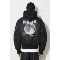 Alpha Industries geacă bomber MA-1 VF Hood Dark Side bărbați, culoarea negru, de iarnă 108108.285