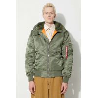 Alpha Industries geacă MA-1 Hooded bărbați, culoarea verde, de iarnă 158104.01
