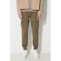 Alpha Industries pantaloni bărbați, culoarea maro
