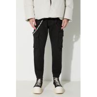 Alpha Industries pantaloni bărbați, culoarea negru