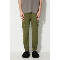 Alpha Industries pantaloni bărbați, culoarea verde