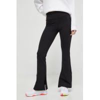 Dkny colanti femei, culoarea negru, neted