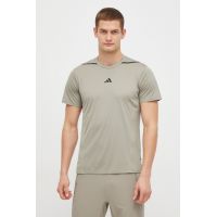 adidas Performance tricou de antrenament D4T culoarea verde, cu imprimeu IS3838