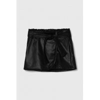 Abercrombie & Fitch fusta fete culoarea negru, mini, drept