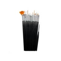 Pensule gel 15 set negre Oranjollie