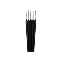 Pensule gel 5 set negre Oranjollie
