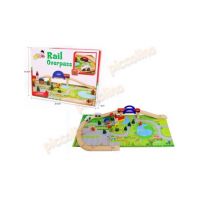 Set circuit lemn cu 4 vehicule Engros