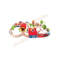 Set circuit lemn cu gara Engros