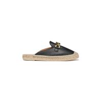 Geox espadrile de piele D LAMPEDUSA B culoarea negru, D36V0B00085C9999