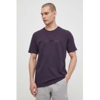 adidas Originals tricou din bumbac Fashion Graphic bărbați, culoarea violet, uni, IT7493